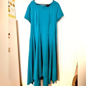 Teal Maxi Dress with Tie Belt